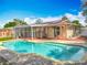 Inviting in-ground pool with brick surround, perfect for relaxing and entertaining in this home's private backyard at 898 Hendry Dr, Orlando, FL 32822