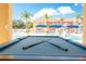Fun zone with a pool table overlooking the sparkling swimming pool at 1000 Park Club Dr, Kissimmee, FL 34746