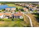 Wonderful aerial view of the home on a golf course and water view lot at 10196 Bucklow Hill Dr, Orlando, FL 32832