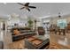 Open-concept living area with a smooth flow into dining area at 10528 Old Dade City Rd, Lakeland, FL 33810