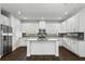 Modern kitchen with white cabinets, stainless steel appliances, and a center island at 14259 Kellogg Ave, Orlando, FL 32827