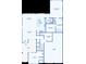 Detailed floor plan highlighting the layout of the home, including the primary bedroom and kitchen at 18964 Rawson St, Orlando, FL 32827