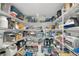 Organized pantry with wire shelving and various food items at 2658 Palmetto Ridge Cir, Apopka, FL 32712