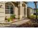 Close up of a well landscaped front yard with brick pavers leading to the front door at 4837 Lorraine Way, Orlando, FL 32812