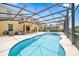Large screened-in pool and patio area with plenty of room for fun at 5156 Oakbourne Ave, Davenport, FL 33837