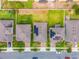 Overhead view of a neighborhood showcasing manicured lawns, uniform rooflines, and a neatly planned street layout at 714 Golden Elm Dr, Apopka, FL 32703