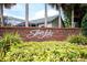 Brick sign welcomes you to the Silverlake community, enhanced by greenery at 812 Silverwood Dr, Lake Mary, FL 32746
