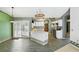 Spacious eat-in kitchen boasts stainless appliances, and access to the lanai through sliding glass doors at 826 Bright Meadow Dr, Lake Mary, FL 32746