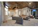 This covered patio has nice furniture, a ceiling fan, and a view of the rest of the property at 914 Sweetgum Valley Pl, Lake Mary, FL 32746