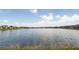 Expansive view of the pond, showcasing waterfront homes in a serene community setting at 9820 Bucklow Hill Dr, Orlando, FL 32832