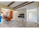 Spacious open-concept living area that adjoins a modern kitchen space at 1108 Gibson St, Leesburg, FL 34748