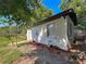Outbuilding featuring a simple design, adjacent to a well-manicured yard at 1118 Ne 17Th Ave, Ocala, FL 34470