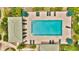 Aerial view of the community pool and ample lounge seating at 115 Oyster Bay Cir # 260, Altamonte Springs, FL 32701
