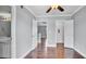 Bedroom featuring ceiling fan and lots of closet space at 115 Oyster Bay Cir # 260, Altamonte Springs, FL 32701