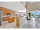 Eat-in kitchen with stainless appliances and backyard views at 1710 Bridgets Ct, Kissimmee, FL 34744