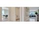 Hallway featuring bright walls, tile flooring, with office and living spaces off of it at 203 Taylor Groves Dr, Lake Wales, FL 33853