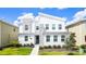 Contemporary two-story home with modern design, stone accents, and a well-maintained front yard at 2916 Simile St, Kissimmee, FL 34746