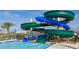 View of the community waterpark waterslide with a pool at 2916 Simile St, Kissimmee, FL 34746