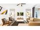 A stylish living room featuring contemporary decor, a large TV, and comfortable seating at 2936 Protagonist St, Kissimmee, FL 34746