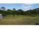 Spacious backyard with storage shed and young fruit trees, providing a serene outdoor space at 3713 N Econlockhatchee Trl, Orlando, FL 32817