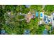 Aerial view of property and surrounding neighborhood at 530 Webster St, Lake Mary, FL 32746