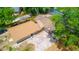 Aerial view of a home with a brick patio at 530 Webster St, Lake Mary, FL 32746