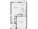 This floor plan shows the layout of the first floor, including the garage, foyer, and kitchen at 7315 Capstone Dr, Groveland, FL 34736