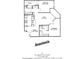 Two-bedroom, two-bath floor plan with living room, dining area, bedrooms, and bathrooms labeled with dimensions at 860 N Orange Ave # 428, Orlando, FL 32801