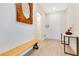 Home Foyer with tile flooring, wood bench, and entry door at 13330 Panama Beach Ct, Orlando, FL 32827