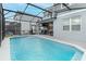 Sparkling pool in a screened-in lanai provides a refreshing escape and a relaxing atmosphere at 1820 Summer Dr, Davenport, FL 33897