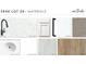 ZR40 Lot 20 interior home materials, including: kitchen faucet, backsplash, carpet, and vinyl plank flooring at 2467 Zuni Road, St Cloud, FL 34771