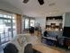 Inviting living space features a cozy seating area and access to the kitchen at 2863 Middleton Cir, Kissimmee, FL 34743