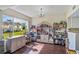 Bright living space with hardwood floors, a large window, and ample storage at 318 Australian Way, Davenport, FL 33897