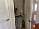 Water heater and mechanical closet, featuring an AO Smith water heater, with easy access to the home's interior at 4001 San Sabastian Dr # 107, Kissimmee, FL 34741