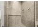 Modern shower with sleek fixtures and elegant tile design at 4047 Isabella Cir, Windermere, FL 34786