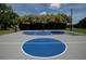 Blue and gray community basketball court on a sunny day at 4819 Shoreline Cir, Sanford, FL 32771