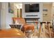 Cozy nook with eclectic decor, comfortable seating, and a view of the backyard at 550 Birch Ct, Altamonte Springs, FL 32714