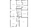 Detailed floor plan showcasing the layout of the home's rooms and bathroom placements at 1123 Hacienda Cir, Kissimmee, FL 34741