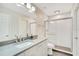 Contemporary bathroom featuring subway tile shower and updated vanity with storage at 13622 Cygnus Dr, Orlando, FL 32828