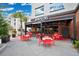 Bowigens patio area featuring outdoor seating, bar, and modern design elements at 13622 Cygnus Dr, Orlando, FL 32828