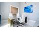Office features modern desk, sleek chairs, stylish decor, and offers a professional workspace at 16054 Johns Lake Overlook Dr, Winter Garden, FL 34787