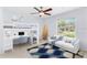 Bedroom features bunk bed, desk, and comfortable seating area at 169 Winding Oaks Ln, Oviedo, FL 32765