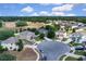 Aerial shot of the neighborhood, showcasing the home's location within a cul-de-sac at 23520 San Sebastian Ct, Sorrento, FL 32776