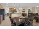 Open dining area with easy access to the kitchen and living room, great for entertaining at 23520 San Sebastian Ct, Sorrento, FL 32776