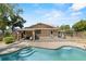Backyard pool and patio area ideal for outdoor enjoyment at 3131 Juniper Dr, Edgewater, FL 32141