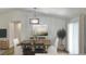 Bright dining area with modern chandelier and neutral decor at 5284 Indian Laurel Ct, Orlando, FL 32808