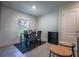 Cozy dining area with black table, gray chairs and a view from the window at 543 Nardello Dr, Deltona, FL 32725
