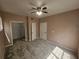 This carpeted bedroom contains a standard closet, and mirrored closet at 5525 Pga Blvd # 4611, Orlando, FL 32839