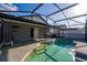 Beautiful pool and patio area with a screened enclosure for added privacy and enjoyment at 9911 Dean Cove Ln, Orlando, FL 32825