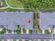 Drone shot of a gray roof with an arrow pinpointing the location of the home at 12928 Lexington Summit St, Orlando, FL 32828
